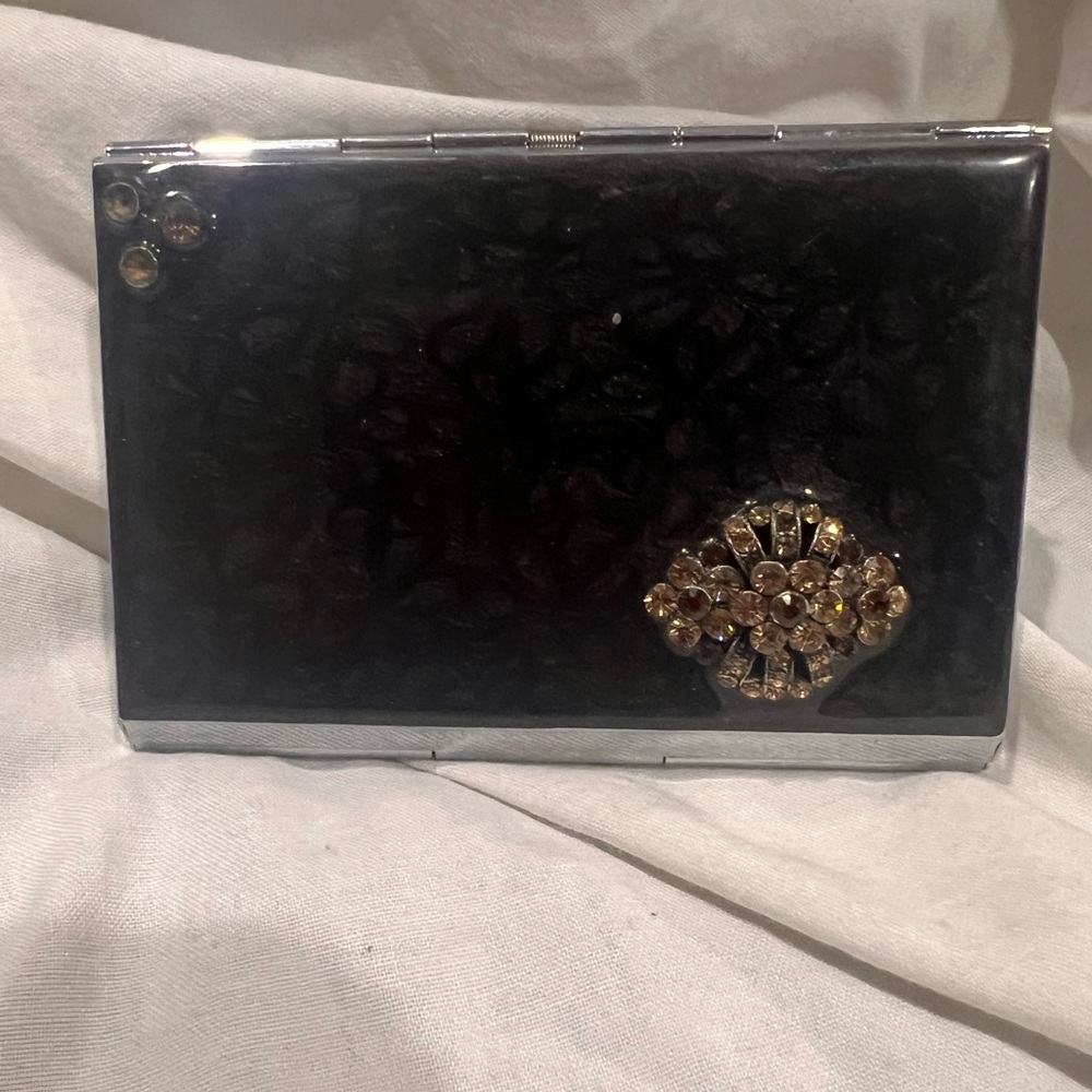 BUSINESS CARD HOLDER CASE- BEJEWELED AND VINTAGE